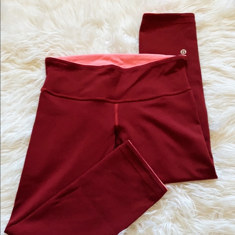 Lululemon Wunder Under Crop Reversible Size 6
